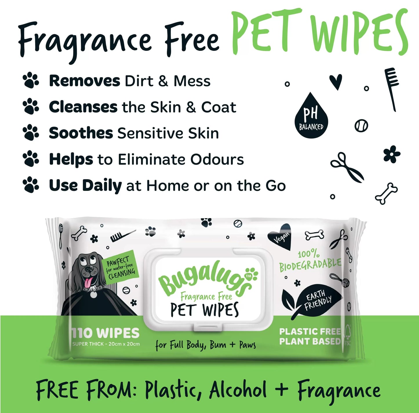 Bugalugs Dog Wipes