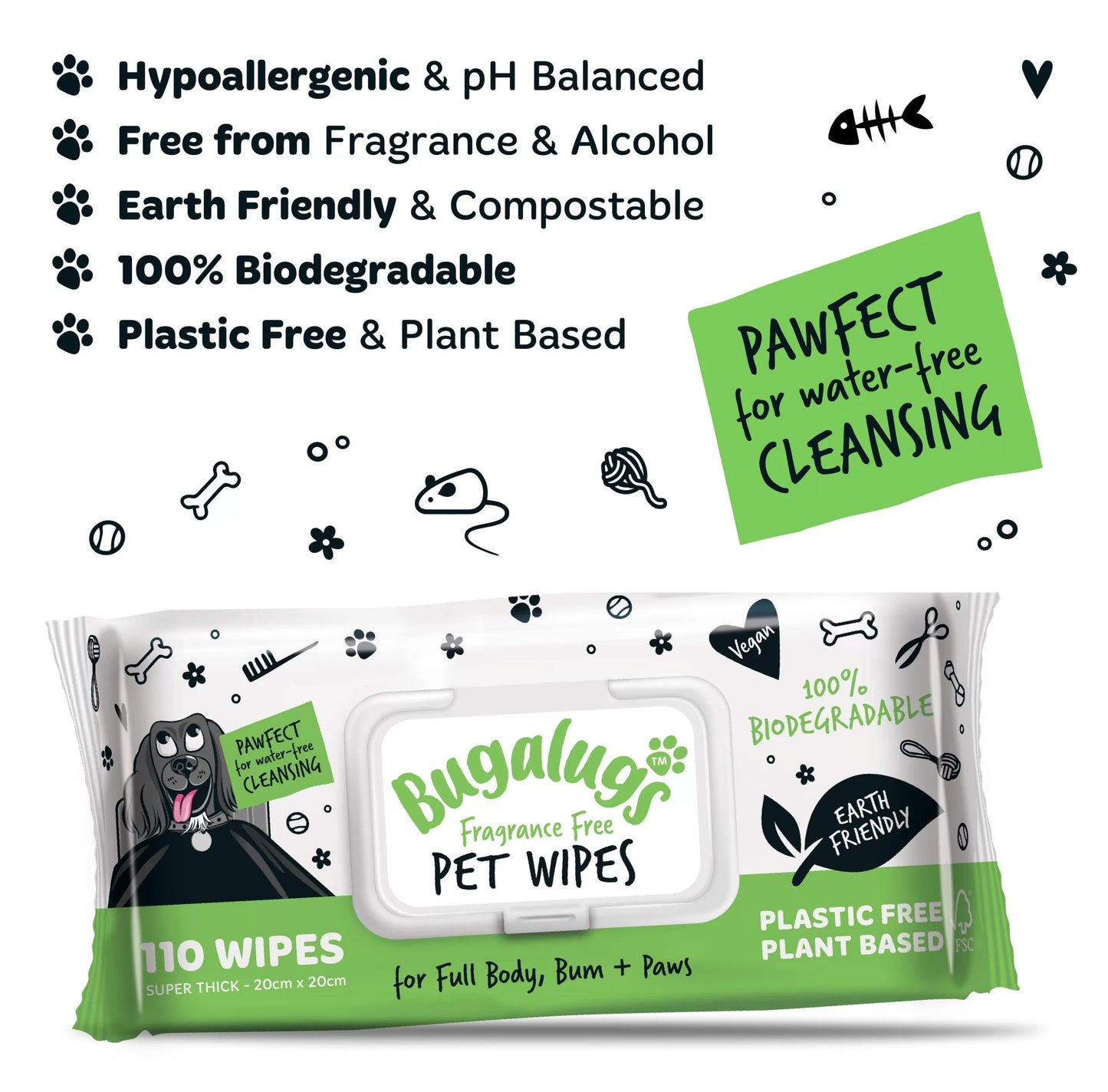 Bugalugs Dog Wipes