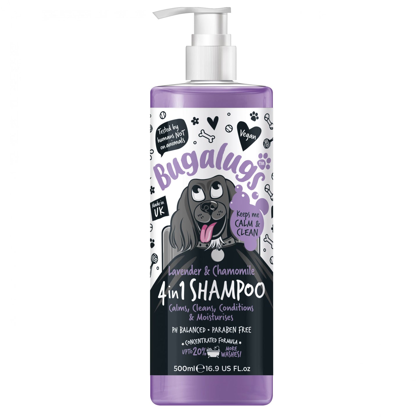 Bugalugs Lavender And Chamomile 4 In 1 Shampoo