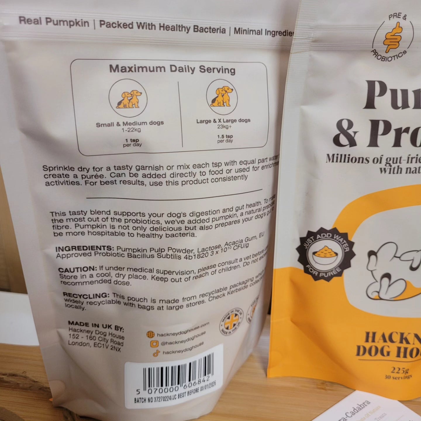 Hackney Dog House Pumpkin & Probiotics