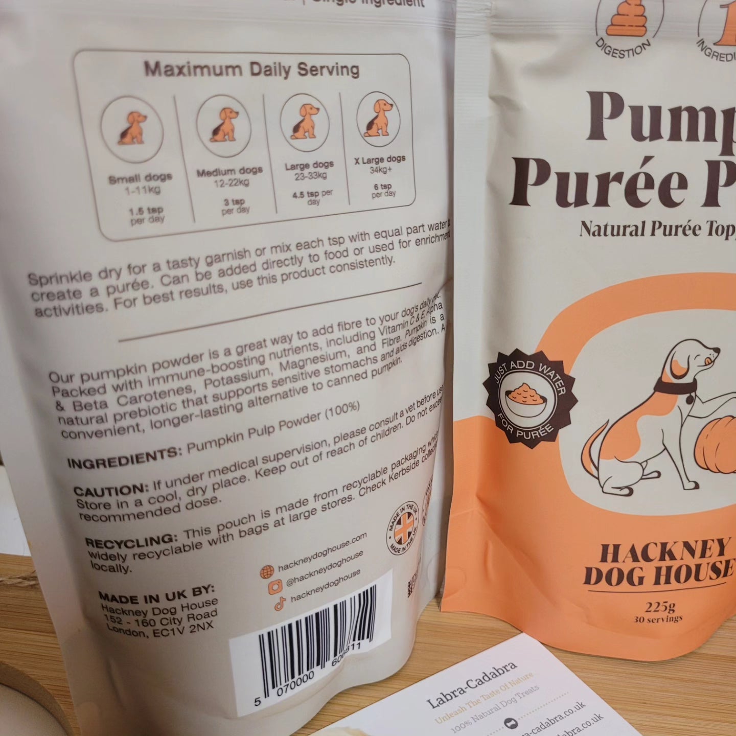 Hackney Dog House Pumpkin Pureè Powder